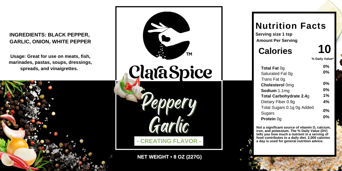 Peppery Garlic Seasoning Blend